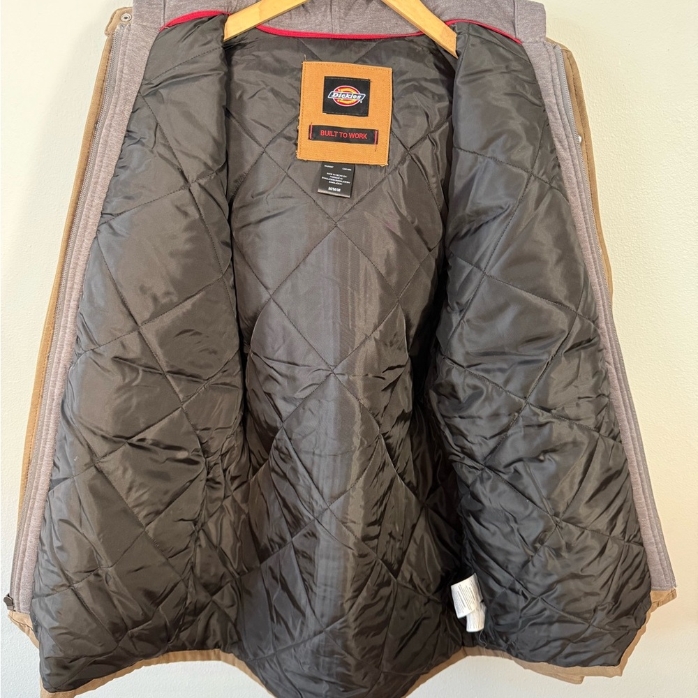 Dickies Men's Brown Hooded Work Jacket - Picture 3 of 4